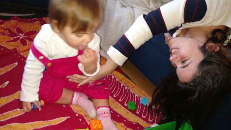 Playing with cousin Clementine!!