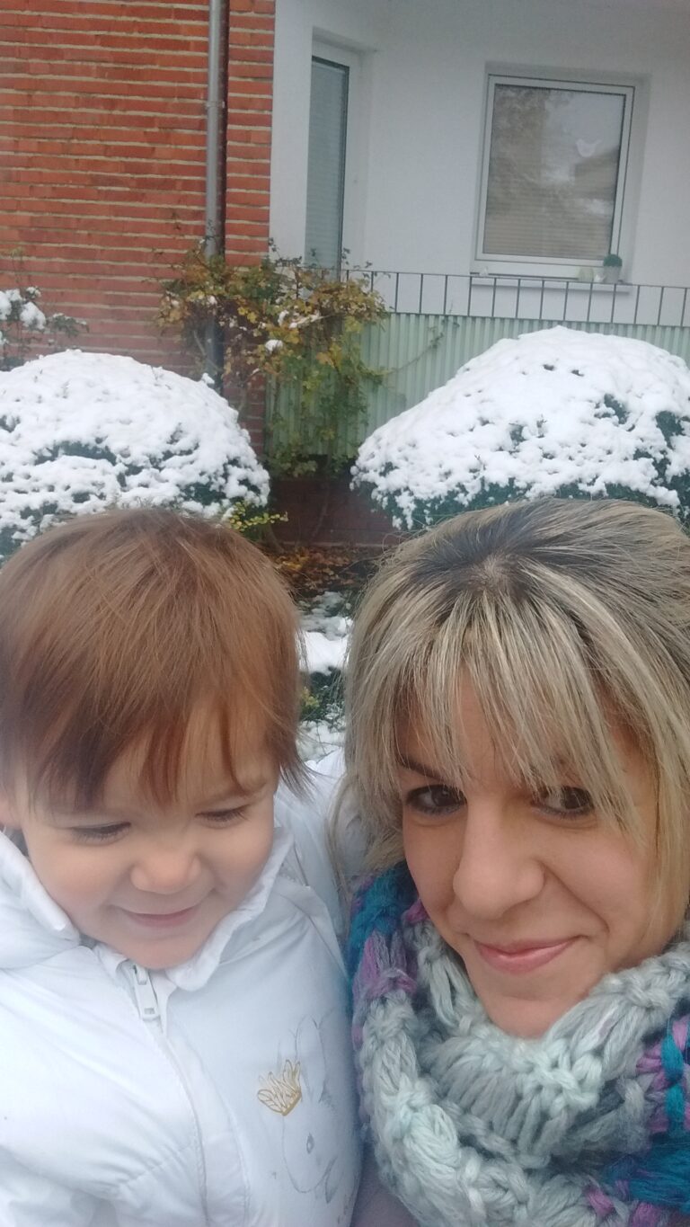 The first snow of Bebou!!