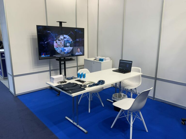First demo in OHB Hellas booth