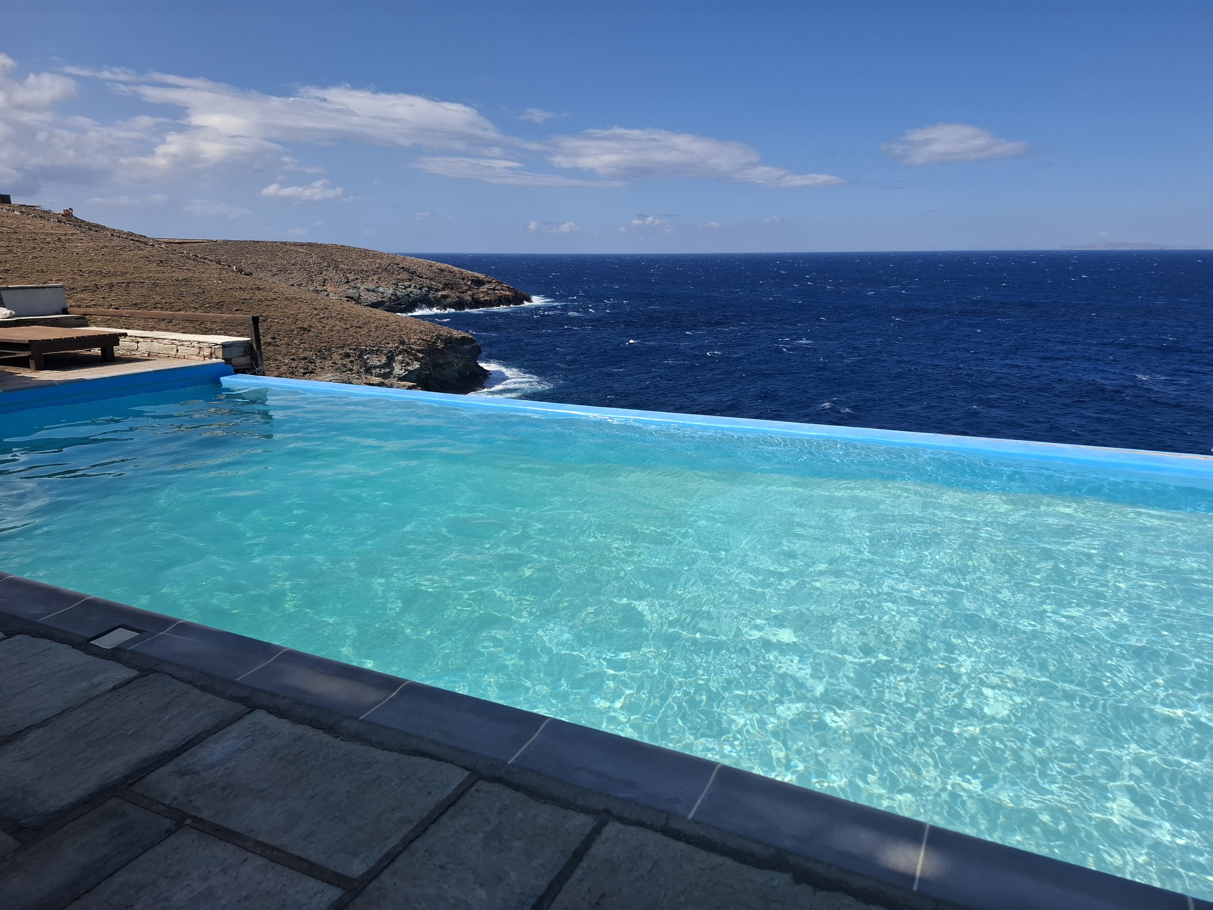 Kea Infinity Pool and Aegean Sea View